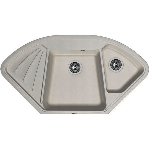 Кухонная мойка Florentina Капри 20.185.J1060.305 105х60 цвет серый поверхность матовая