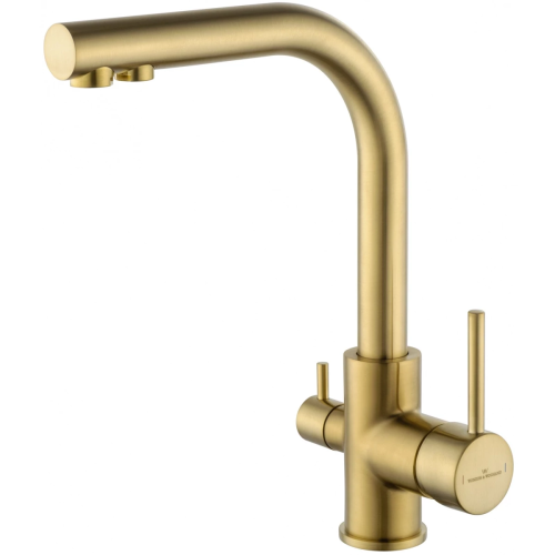 Смеситель для кухни Wonzon & Woghand WW-88458005-BG на мойку золото