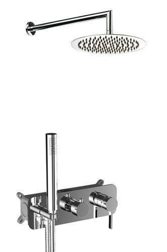 Душевая система AQG Urban Flow 19URFER23402 встраиваемая в стену цвет хром