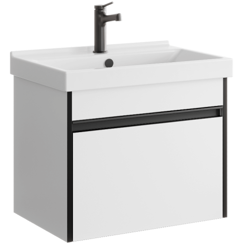 Тумба под раковину Aqwella Y URB0106W 60х40 подвесная цвет белый