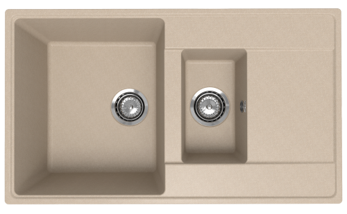 Кухонная мойка Ulgran Quartz Prima 860 1,5 K-03 85х50 цвет бежевый