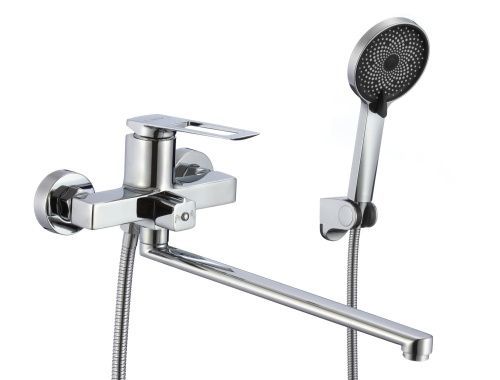 Смеситель для ванны и душа Savol S-009024A настенный хром