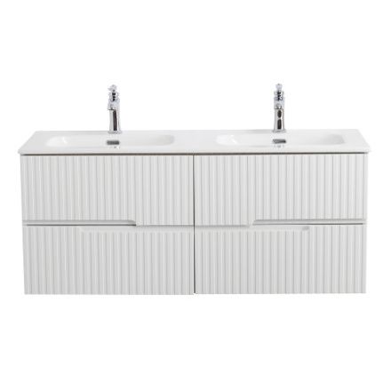 Тумба под раковину Cezares DUET DUET-N-1200-4C-SO-2-BL 120х50 подвесная цвет белый