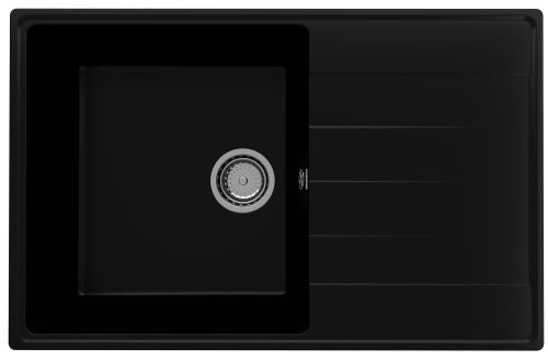 Кухонная мойка Ulgran Quartz Prima 780-07 80х50 цвет черный