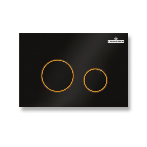 Клавиша смыва механическая Lavinia Boho RelFix 38050803 цвет черный/золото