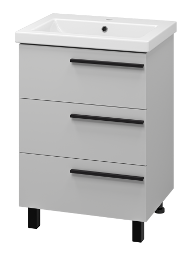 Тумба под раковину Misty Ненси П-Нен-07060-503Я 60х50 напольная цвет серый