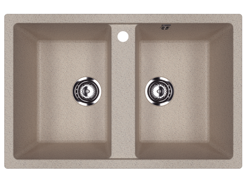 Кухонная мойка Ulgran Classic U-608-302 75х50 цвет бежевый