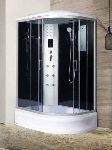 Душевая кабина River DUNAY 10000003130 120х90 асимметричная с крышей ориентация левая