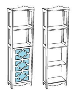 Шкаф-пенал Corozo Манойр SD-00000413 50х190 напольный цвет белый - фото 4