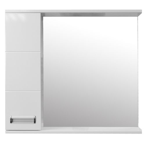 Зеркало-шкаф Loranto Дина CS00049719 80х70 подвесной цвет белый