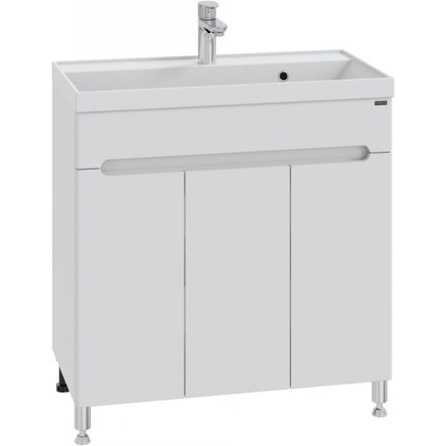 Тумба под раковину СанТа Лондон 224018 80х40 напольная цвет белый