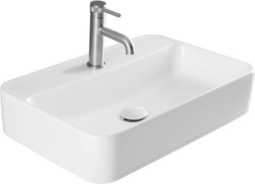 Раковина керамическая Allen Brau Liberty 4.32013.20 60х40 накладная цвет белый 1 отверстие под смеситель