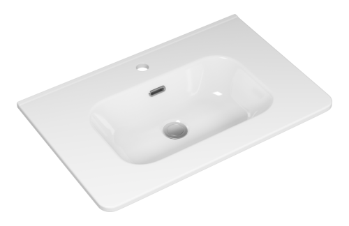 Раковина мебельная керамическая Brevita Onda 70 B-OND070-01 70х50 накладная цвет белый