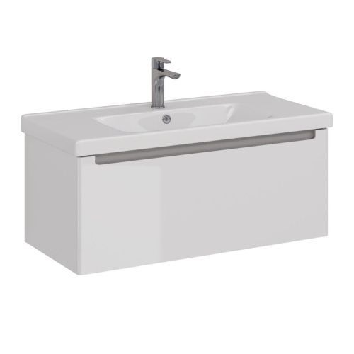 Тумба под раковину LeMark Buno mini LM05BM100T 100х40 подвесная цвет белый