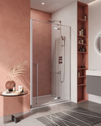 Душевая дверь Cezares LINER LINER-B-12-120-C-Cr-R 120х195 стекло прозрачное профиль хром