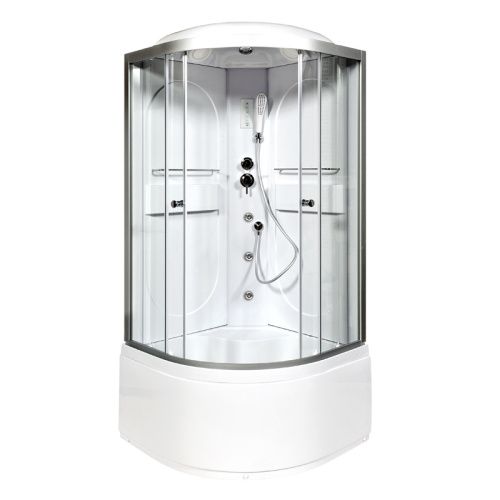 Душевая кабина AvaCan L610GM+EL 100х100 четверть круга с крышей ориентация универсальная