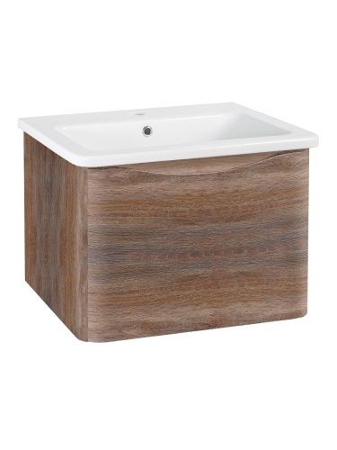 Тумба под раковину Runo Тоскана 00-00001417 80х40 подвесная цвет коричневый
