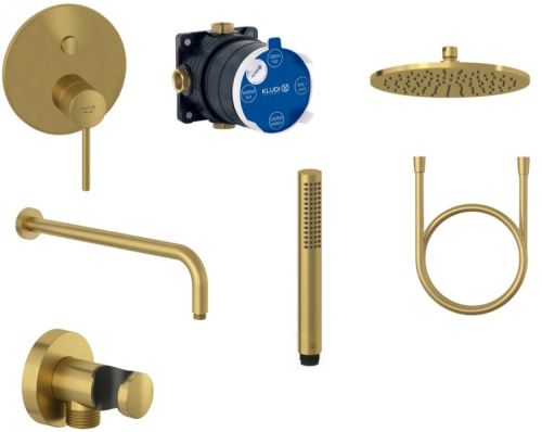 Душевой гарнитур Kludi BOZZ 38658N076 настенный золото
