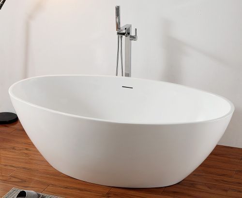Ванна акриловая Abber AB9249 175х100 отдельностоящая овальная с каркасом
