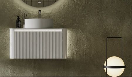 Тумба под раковину Jorno LUMINO Lum.01.80/P/W/JR 80х50 подвесная цвет белый