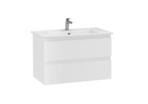 Тумба с раковиной Creavit Alinda AD0080.10.PB +SU080 80х40