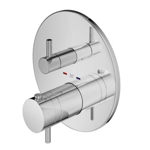 Смеситель для душа Plumberia Selection X-Steel 316 PSB1802CR встраиваемый в стену хром с термостатом