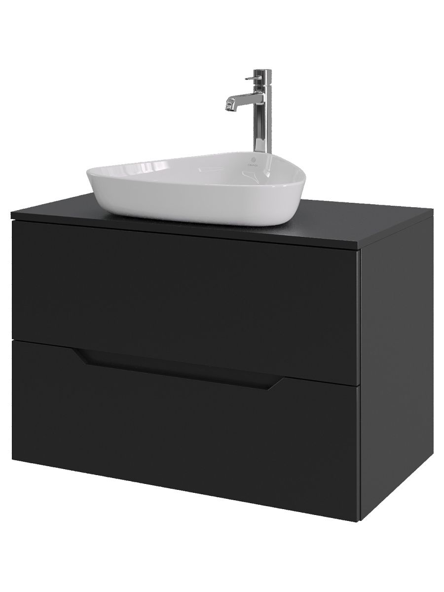 Тумба с раковиной Orange Line Li-80TubMDF+B07-500W 80х50