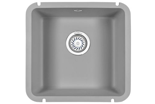 Кухонная мойка Granula 3801, АЛЮМИНИУМ 45х45 цвет серый поверхность матовая