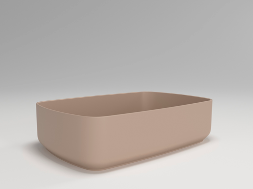 Раковина из искусственного камня Plumberia Selection Nove NOVE SOFT TL 50х30 накладная цвет бежевый