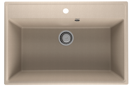Кухонная мойка Ulgran Quartz Forte 760-03 75х50 цвет бежевый поверхность матовая