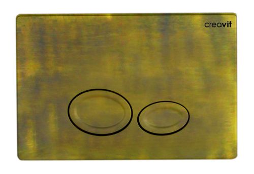 Клавиша смыва механическая Creavit GP2007.00 цвет бронза