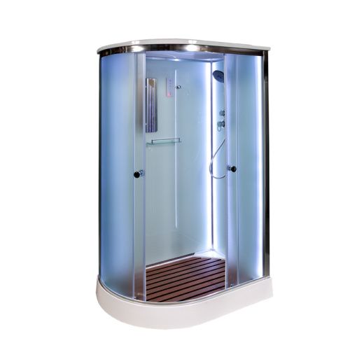 Душевая кабина AvaCan D102SRLED 120х80 асимметричная с крышей ориентация правая