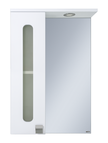 Зеркало-шкаф Misty Урал Э-Ура-04050-021Л 50х70 подвесной цвет белый