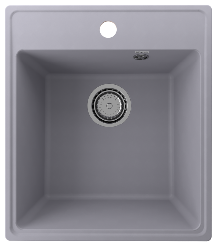 Кухонная мойка Ulgran Quartz Forte 425-05 45х50 цвет серый поверхность матовая