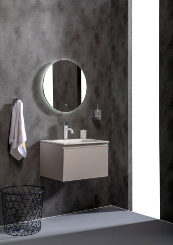 Тумба под раковину Armadi Art Vallessi 837-060-C 60х50 подвесная цвет серый