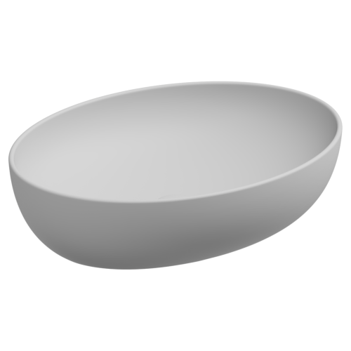 Раковина керамическая GSG Ceramic Design Easy EALAVOV55001 60х40 накладная цвет белый без отверстий под смеситель