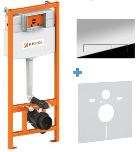 Инсталляция + кнопка смыва KK POL Standard 350/ZPW/425-050-S0