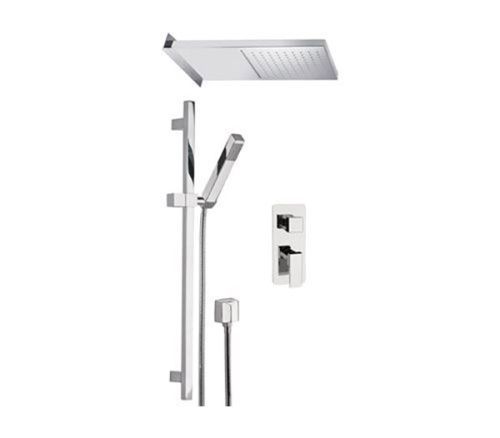 Душевая система Remer Absolute AU93S01SSCA встраиваемая в стену цвет хром