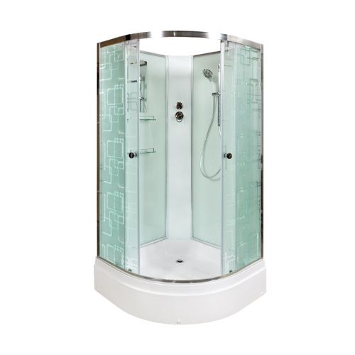 Душевая кабина AvaCan EM2790N 90х90 четверть круга без крыши ориентация универсальная