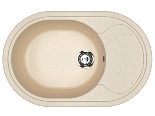 Кухонная мойка Ulgran Classic U-610-328 80х50 цвет бежевый