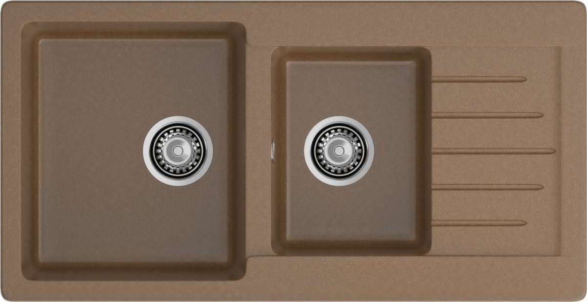 Кухонная мойка Granfest Practik P-980KL терракот 100х50 цвет коричневый поверхность матовая