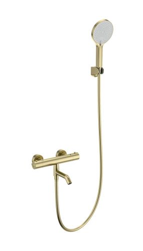 Смеситель для ванны Wonzon & Woghand Inn WW-B2065-A1-BG настенный золото с термостатом