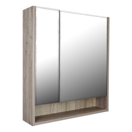 Зеркало-шкаф Loranto Глория CS00090155 60х70 подвесной цвет белый/коричневый