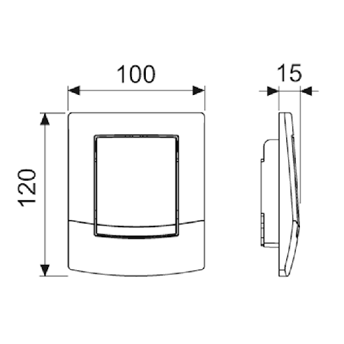 Клавиша смыва механическая Tece TECEambia 9242100 цвет белый - фото 2