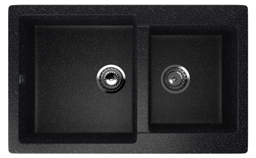 Кухонная мойка Ulgran Classic U-505-308 75х50 цвет черный
