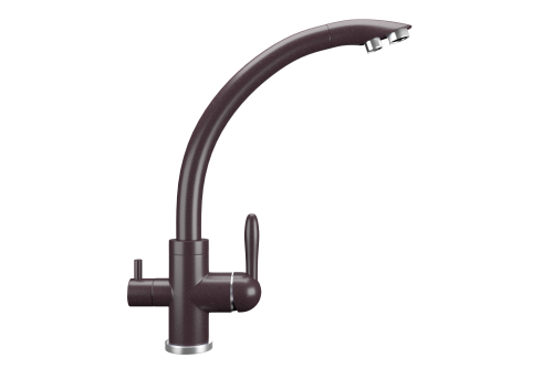 Смеситель для кухни Ulgran Classic U-017-345 на мойку коричневый