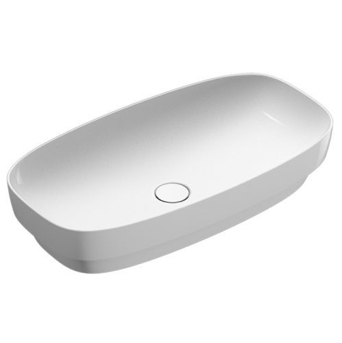 Раковина керамическая Catalano Alvea 624750001 80 см полувстраиваемая цвет белый без отверстий под смеситель