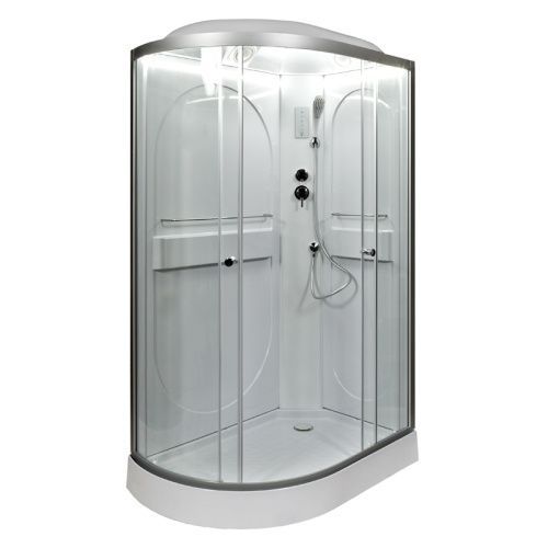 Душевая кабина AvaCan L602RLED 120х80 асимметричная с крышей ориентация правая