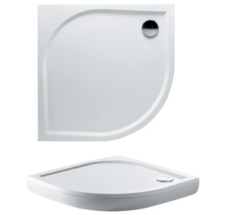 Душевой поддон из искусственного камня Riho KOLPING D004002005 90х90 белый с ножками