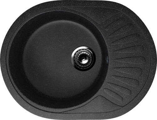 Кухонная мойка Ulgran Classic U-107m-308 55х45 цвет черный